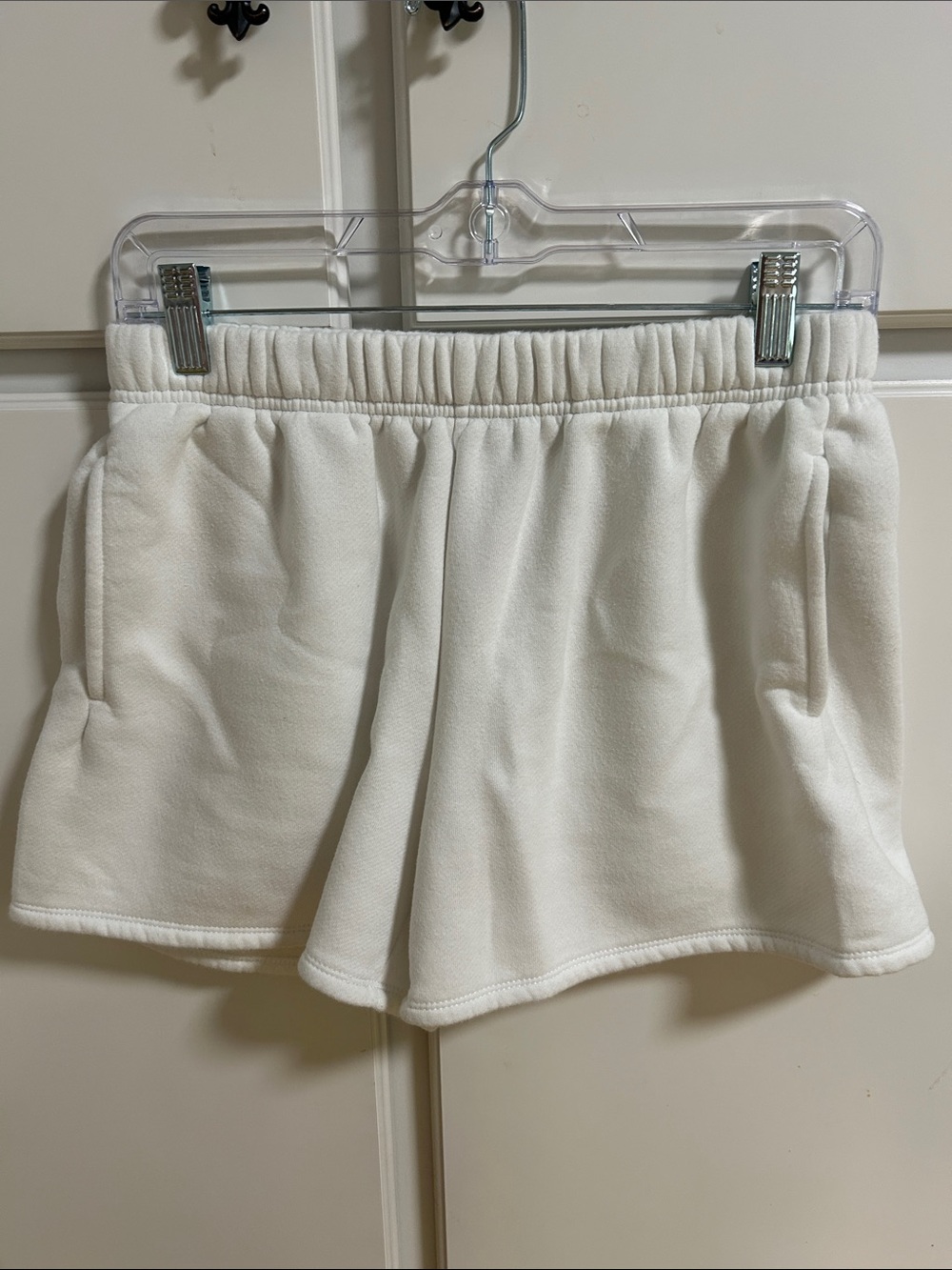J. Crew Cream Elastic Waist Terry Casual Shorts
